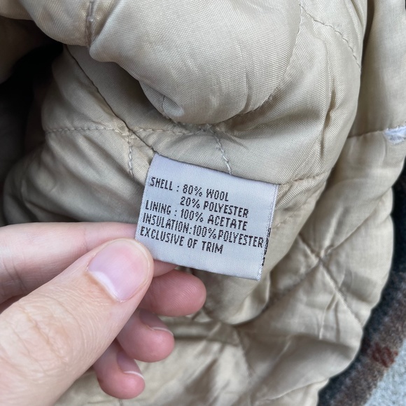 Plaid Men's Jacket with Brown Collar - Picture 5 of 7